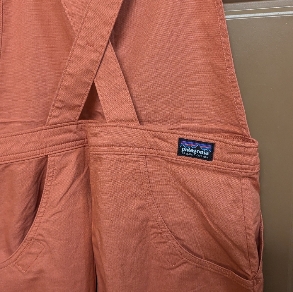 NWT Patagonia Overalls. Ankle Length Wide Leg Peach Color .Size 12. - Picture 12 of 16